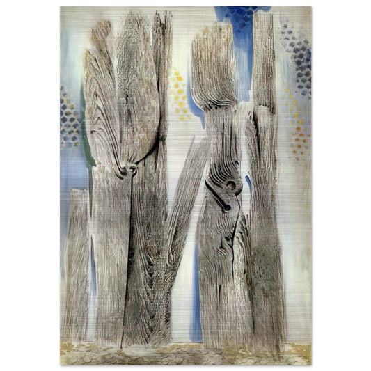 The Blue Forest - Max Ernst Brushed Aluminum Print - 70x100 cm / 28x40 inches | Max Ernst Aluminum Print | Max Ernst Prints