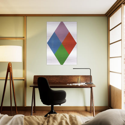 Aus violettem kern - 1967 - Max Bill Brushed Aluminum Print - 70x100 cm / 28x40 inches | Max Bill Aluminum Print | Max Bill Prints