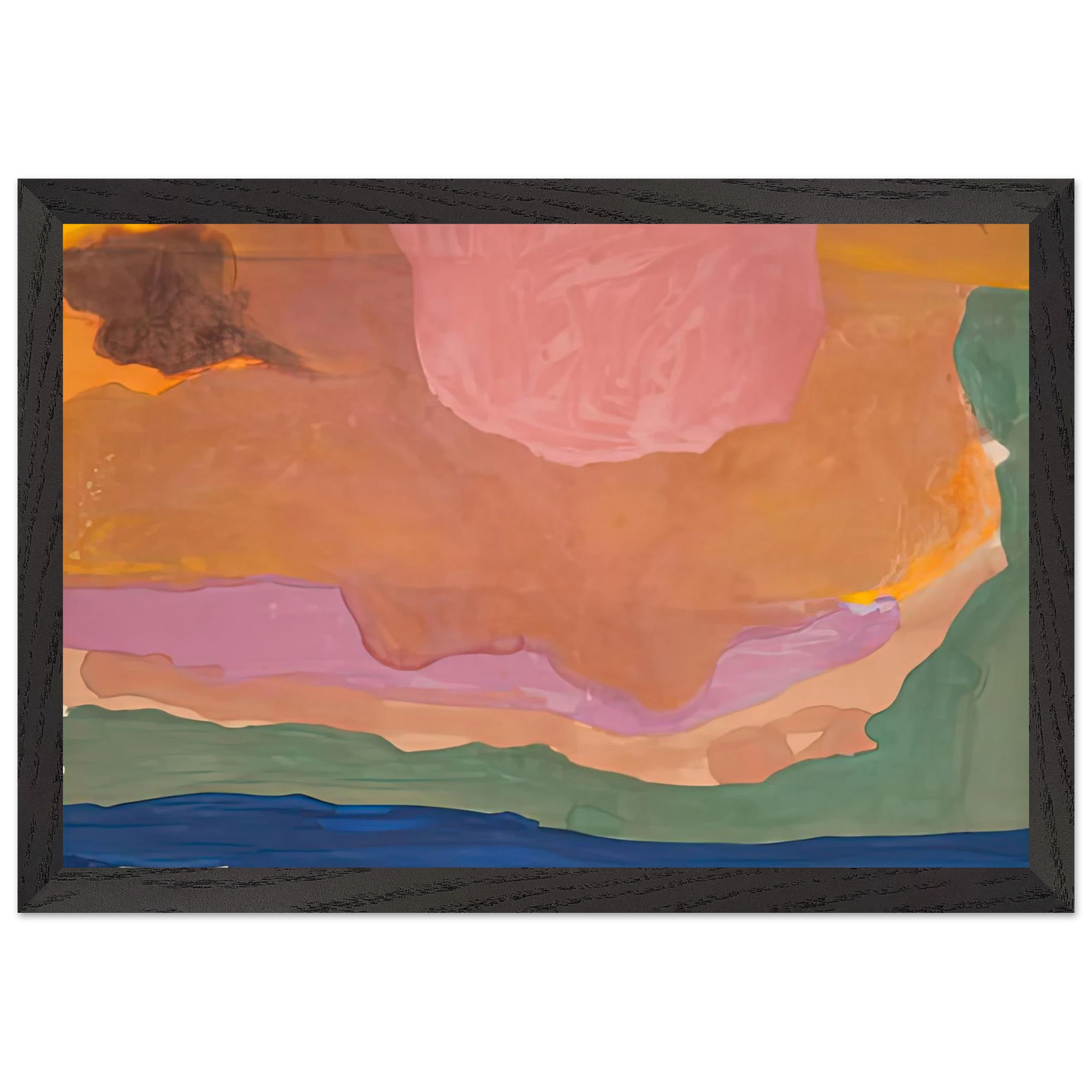 Helen Frankenthaler - Flood, 1967- Wall Art - 30x40 cm / 12x16 inches - Fine Art Poster-canvas - -