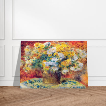 Chrysan the mums - Pierre-Auguste Renoir Brushed Aluminum Print - 70x100 cm / 28x40 inches | Pierre-Auguste Renoir Aluminum Print | Pierre-Auguste Renoir Prints