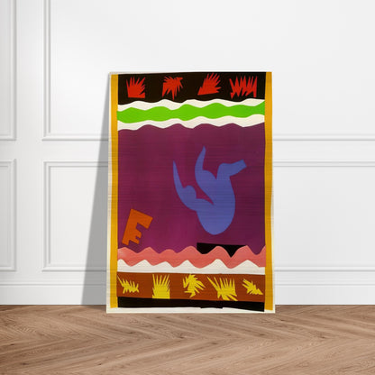 THE TOBOGGAN 1943 - Henri Matisse Brushed Aluminum Print - 70x100 cm / 28x40 inches | Henri Matisse Aluminum Print | Henri Matisse Prints