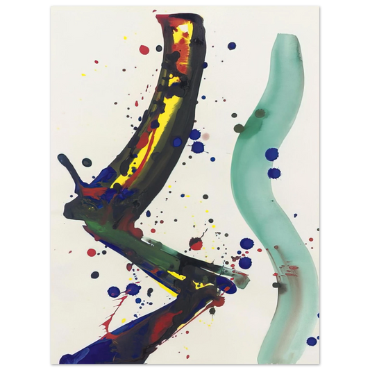 Sam Francis - Drawing for Sculpture SF65-010  75x100 cm / 30x40inches Fine Art Poster