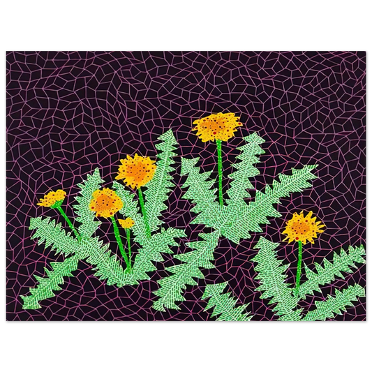 Yayoi Kusama - DANDELIONS 1985 Fine Art Poster