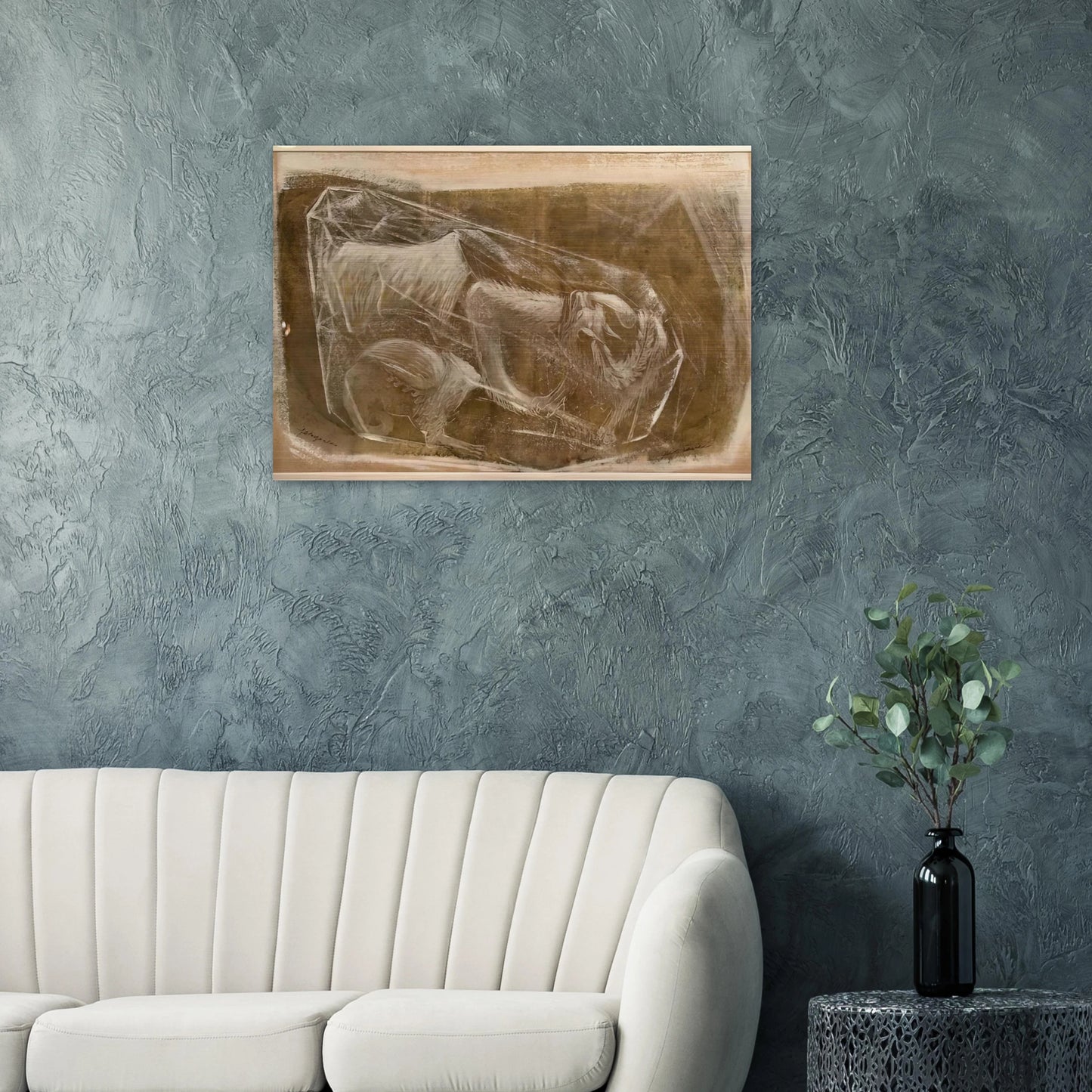 Gargoyles - 1948 - Morris Graves Brushed Aluminum Print - 70x100 cm / 28x40 inches | Morris Graves Aluminum Print | Morris Graves Prints