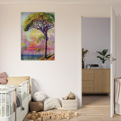 A Pine Tree - Henri-Edmond Cross Brushed Aluminum Print - 70x100 cm / 28x40 inches | Henri-Edmond Cross Aluminum Print | Henri-Edmond Cross Prints