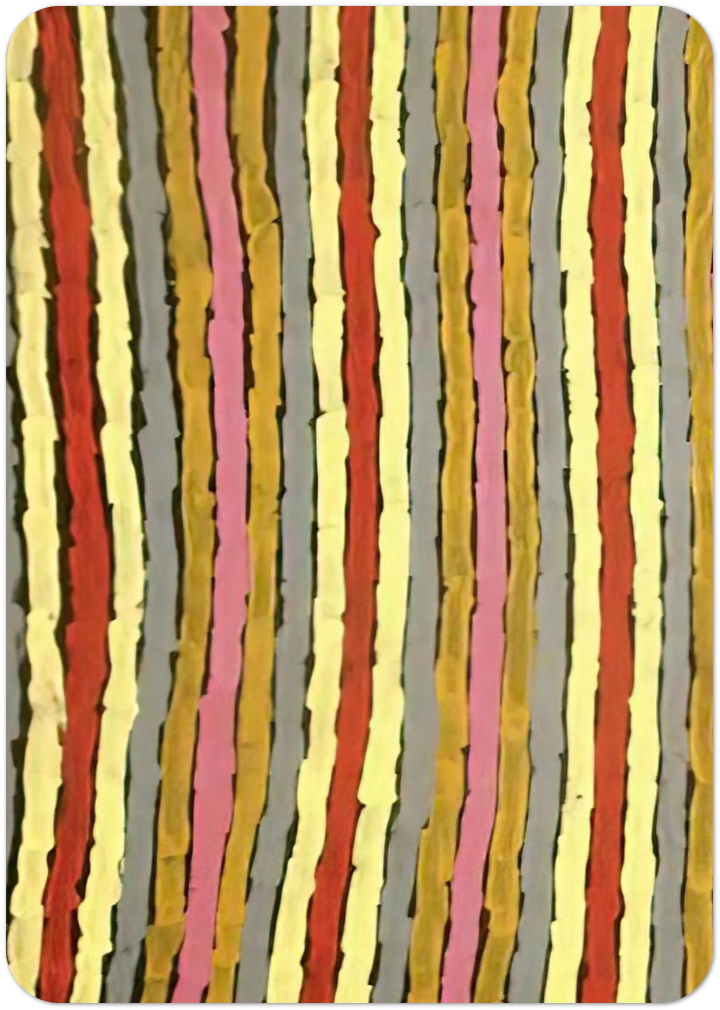 Ceremonial Paint Floor Napperby - 2001 By Clifford Possum Tjapaltjarri Pack of 10 Post Cards | Clifford Possum Tjapaltjarri Post Cards | A6 (10.5 x 14.8 cm) - 4.1 x 5.8 inches