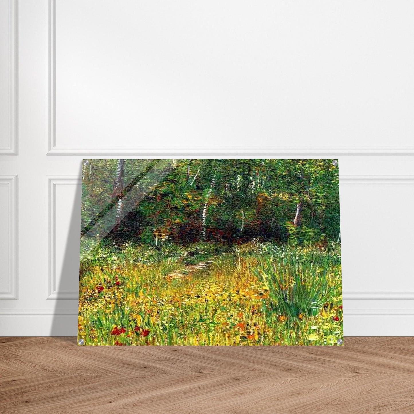 Park at Asnieres in Spring - Vincent van Gogh Acrylic Print - 70x100 cm / 28x40″ inches