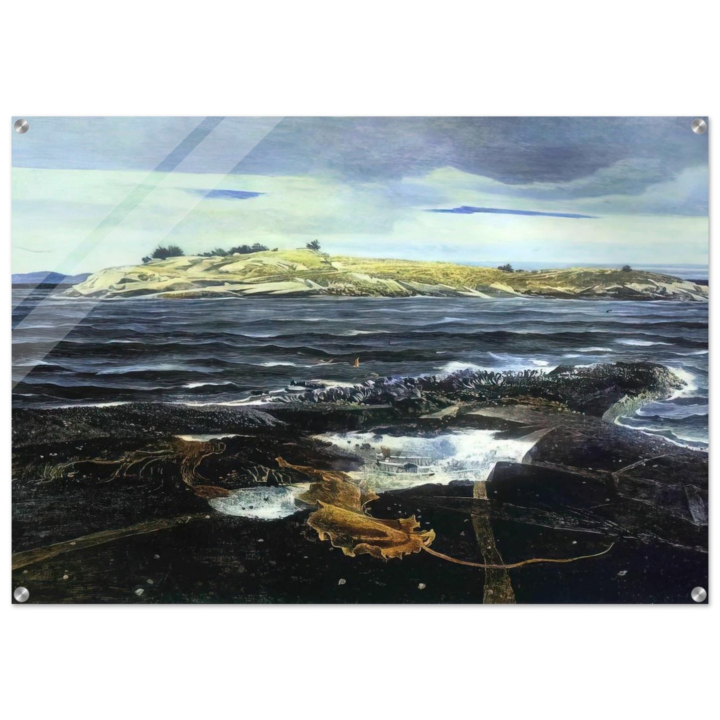 LITTLE CALDWELLS ISLAND - Andrew Wyeth Acrylic Print - 70x100 cm / 28x40″ inches | Andrew Wyeth Wall Art | Andrew Wyeth Prints