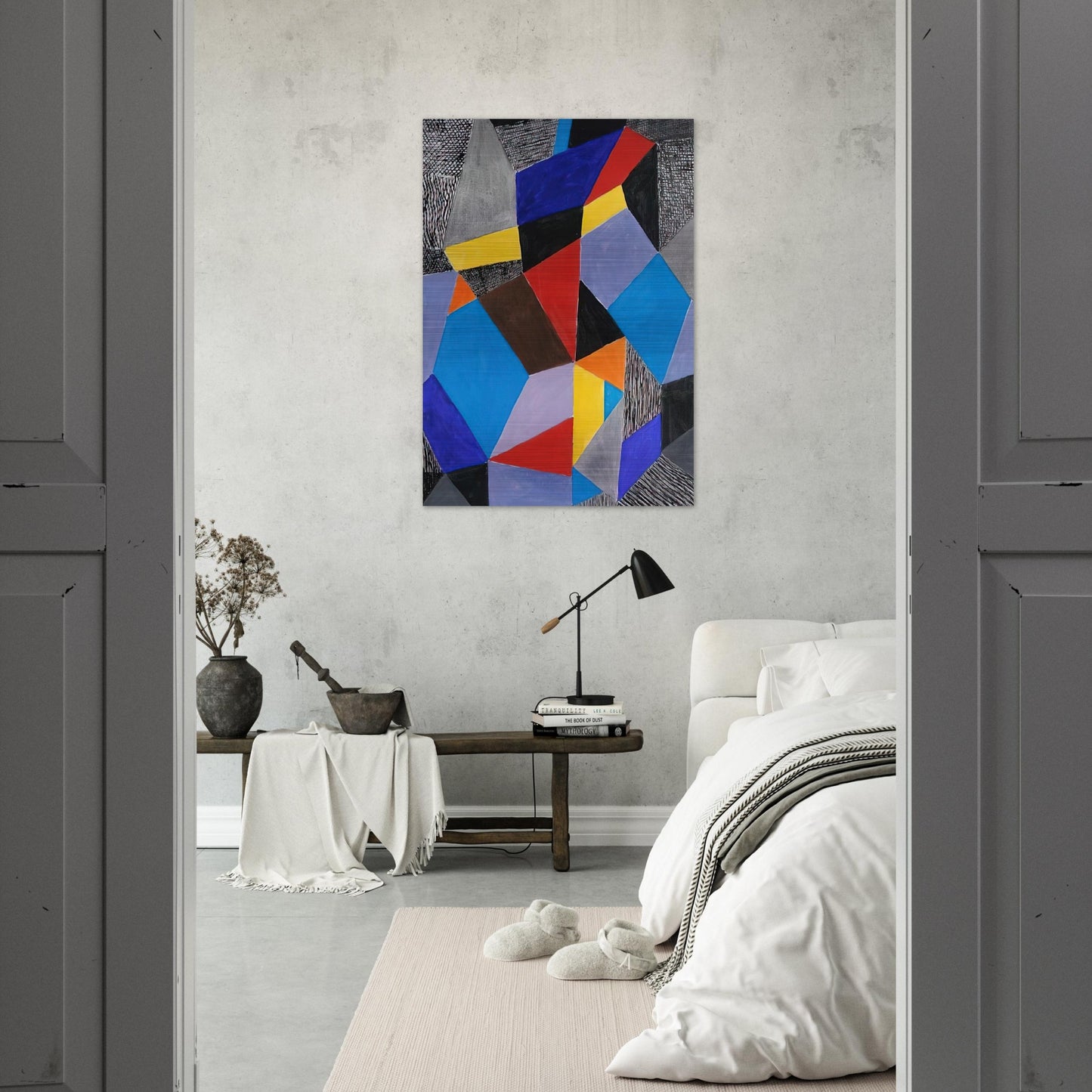 Farbformen und Struktuten - 1953 - Johannes Itten Brushed Aluminum Print - 70x100 cm / 28x40 inches | Johannes Itten Aluminum Print | Johannes Itten Prints