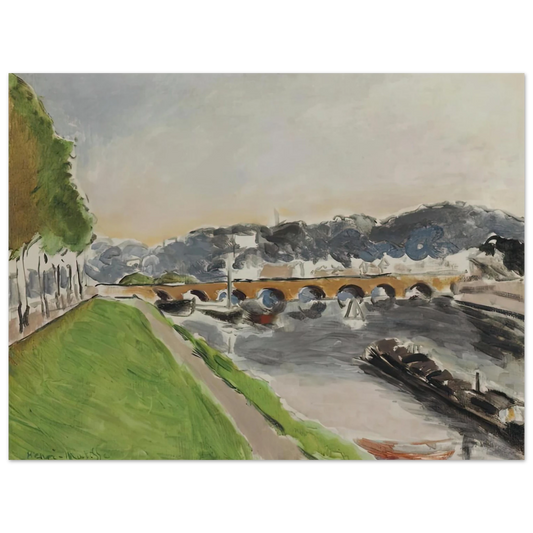 Henri Matisse - LE PONT DE SEVRES AU CHALAND 1917  75x100 cm / 30x40inches Fine Art Poster