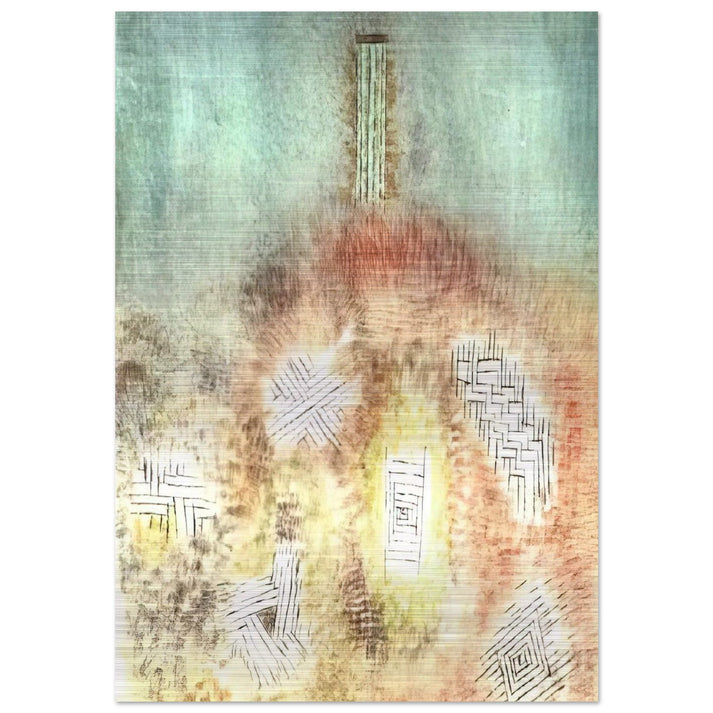 THE COLUMN 1926 - Paul Klee Brushed Aluminum Print - 70x100 cm / 28x40 inches | Paul Klee Aluminum Print | Paul Klee Prints
