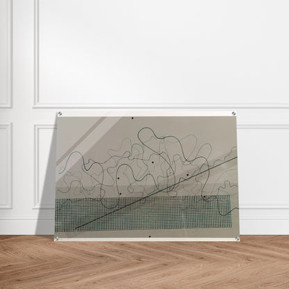 Fontana Mix Dark Grey - 1981 - John Cage Acrylic Print - 70x100 cm / 28x40″ inches