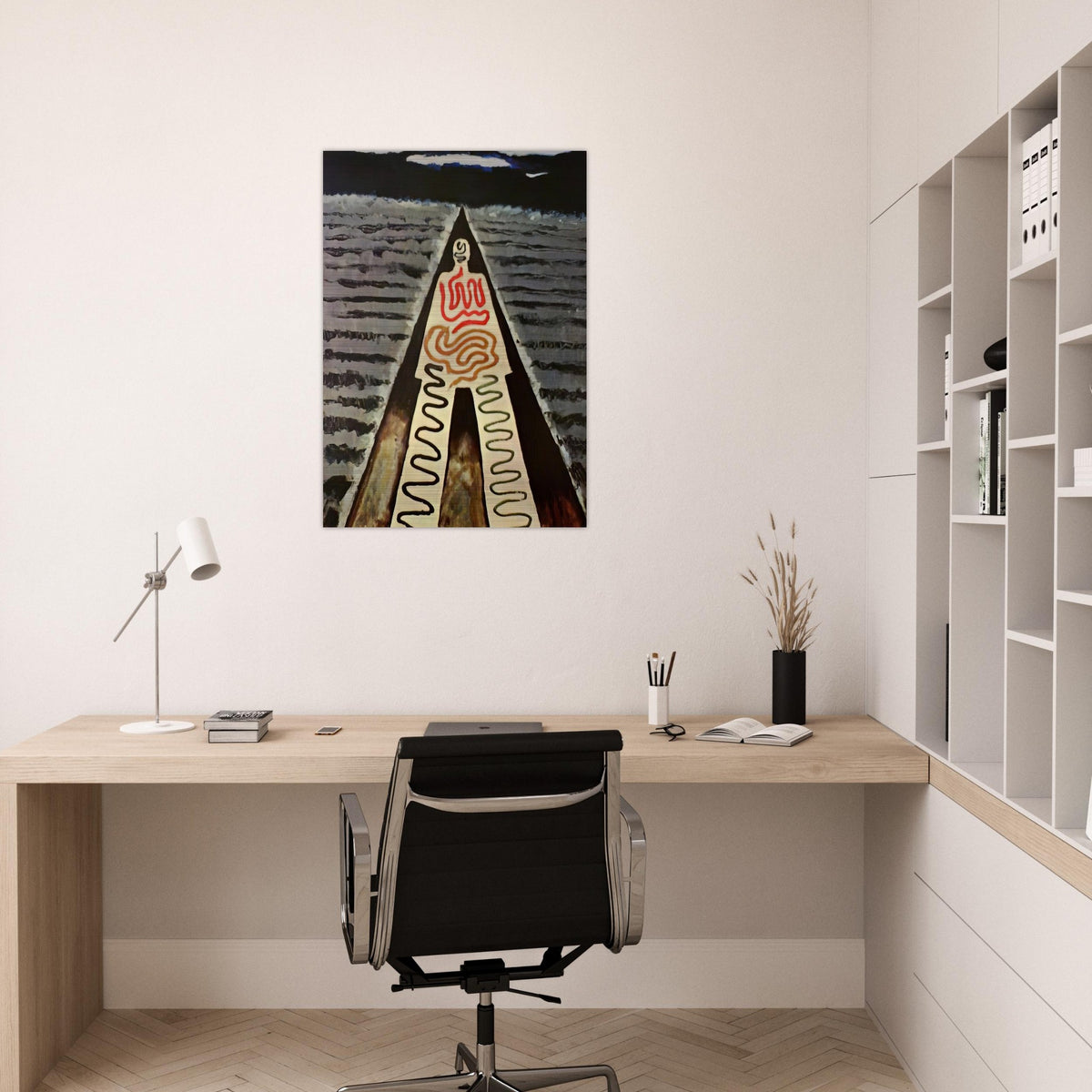 A NIGHT AT SAINT JEAN - Man Ray Brushed Aluminum Print - 70x100 cm / 28x40 inches | Man Ray Aluminum Print | Man Ray Prints