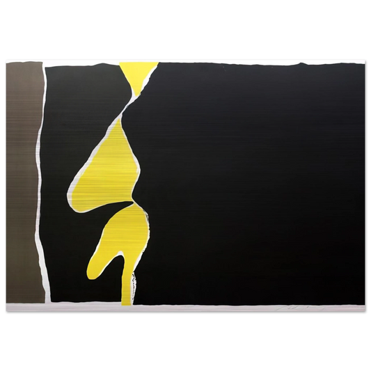 Hommage to the First Monk Immolating Himself in Saigon - 1966 - Adja Yunkers Brushed Aluminum Print - 70x100 cm / 28x40 inches | Adja Yunkers Aluminum Print | Adja Yunkers Prints