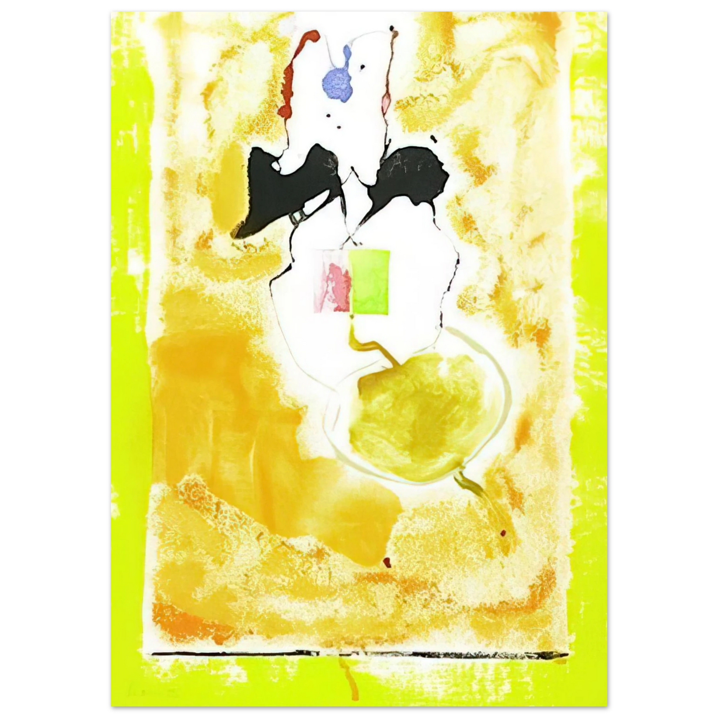 Helen Frankenthaler - Solar Imp - 2001 Wall art - 20x25 cm / 8x10 inches - Fine Art Poster-canvas - -