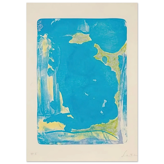 Helen Frankenthaler - Reflections IV - 1995 Wall art - 13x18 cm / 5x7 Inches - Fine Art Poster - -