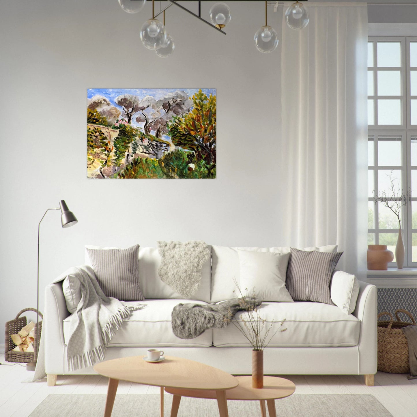 OLIVE TREES RENOIR S GARDEN IN CAGNES 1917 - Henri Matisse Brushed Aluminum Print - 70x100 cm / 28x40 inches | Henri Matisse Aluminum Print | Henri Matisse Prints