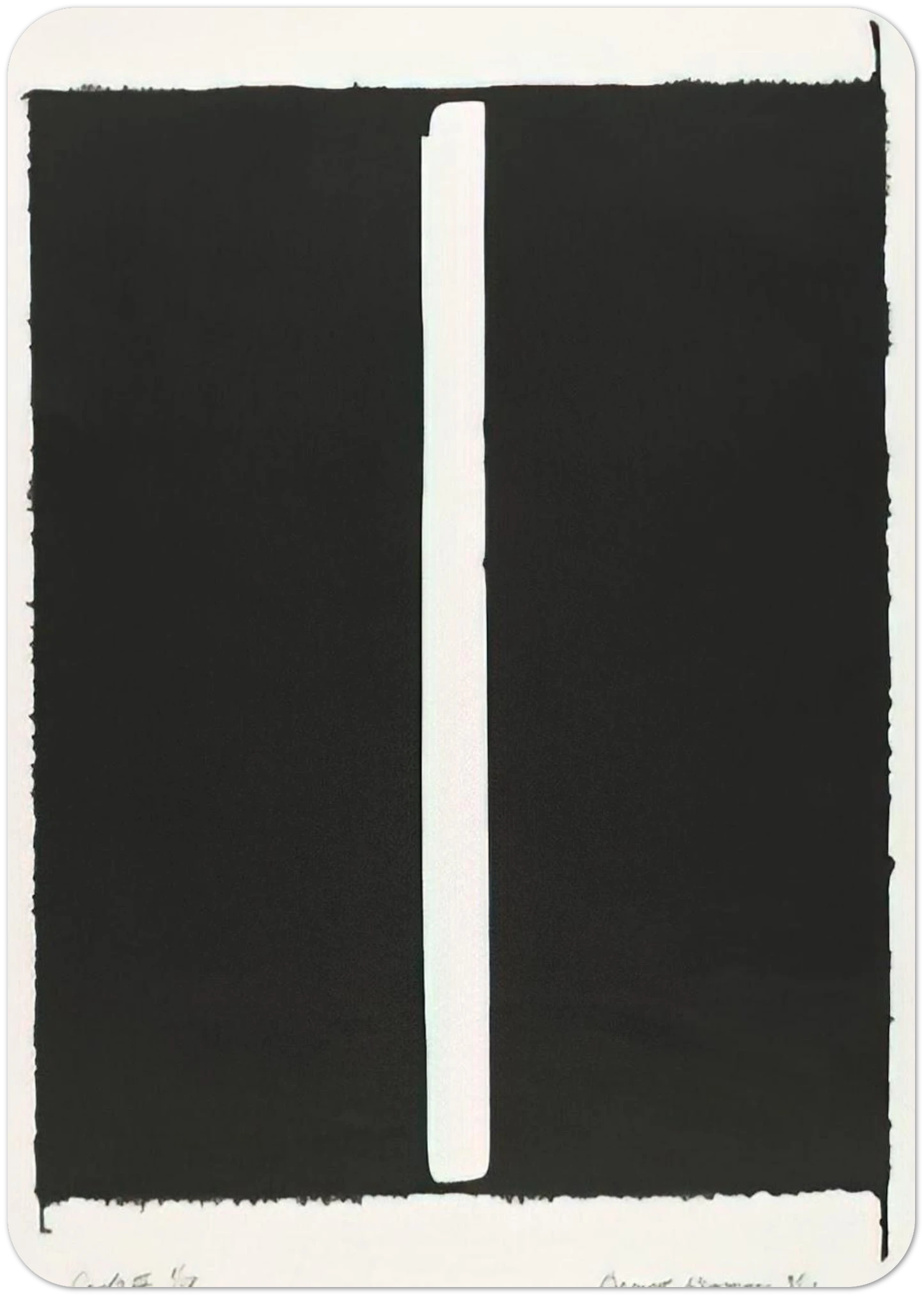 Canto III By Barnett Newman Pack of 10 Post Cards | Barnett Newman Post Cards | A6 (10.5 x 14.8 cm) - 4.1 x 5.8 inches