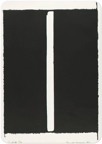 Canto III By Barnett Newman Pack of 10 Post Cards | Barnett Newman Post Cards | A6 (10.5 x 14.8 cm) - 4.1 x 5.8 inches