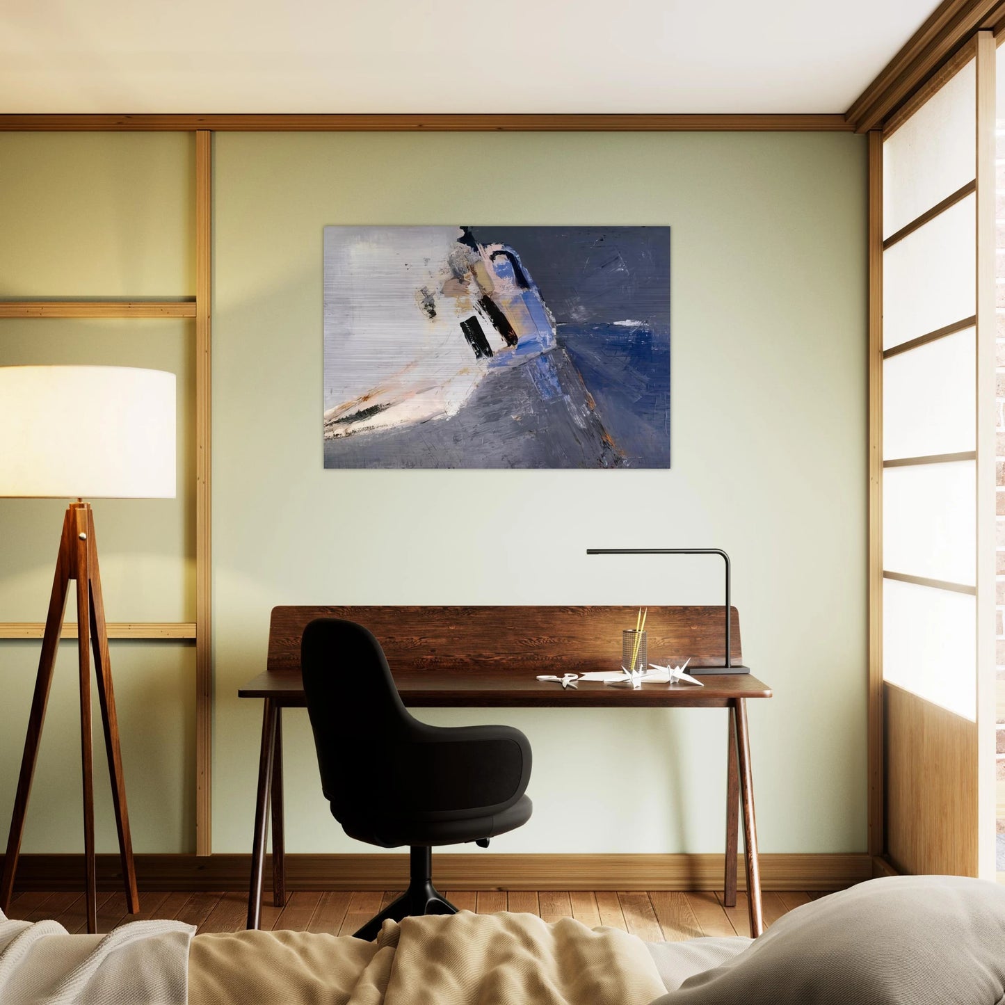 Figure accoudée - 1953 - Nicolas de Stael Brushed Aluminum Print - 70x100 cm / 28x40 inches | Nicolas de Stael Aluminum Print | Nicolas de Stael Prints