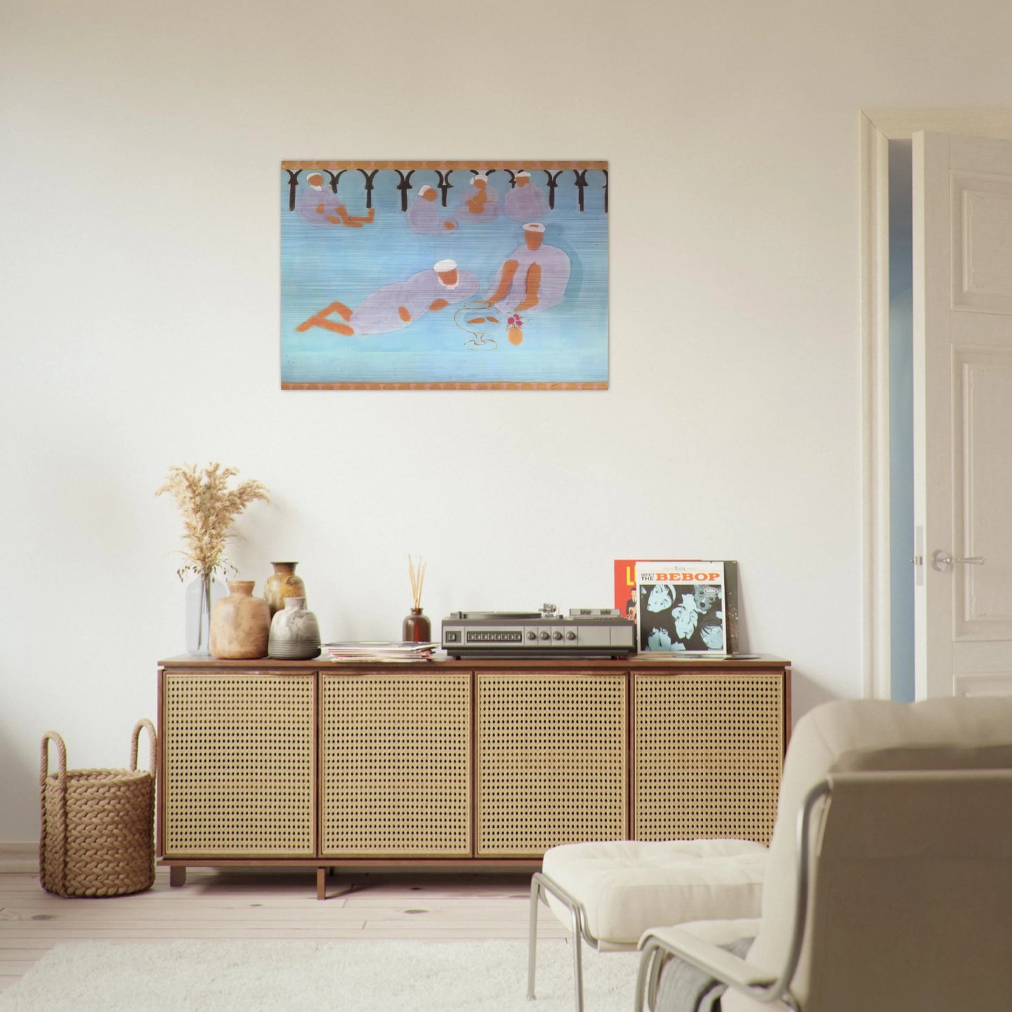 MOROCCAN CAF 1913 - Henri Matisse Brushed Aluminum Print - 70x100 cm / 28x40 inches | Henri Matisse Aluminum Print | Henri Matisse Prints