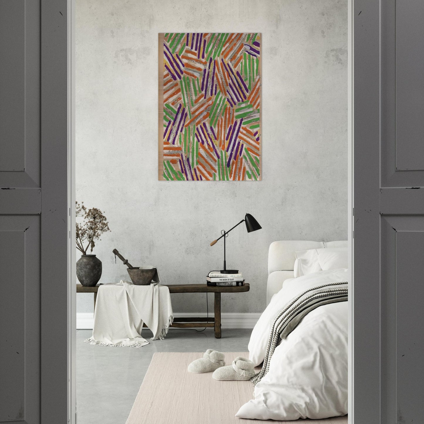 UNTITLED ULAE S13 - Jasper Johns Brushed Aluminum Print - 70x100 cm / 28x40 inches | Jasper Johns Aluminum Print | Jasper Johns Prints
