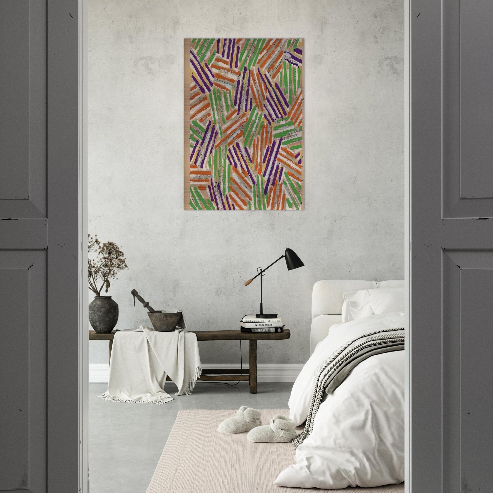 UNTITLED ULAE S13 - Jasper Johns Brushed Aluminum Print - 70x100 cm / 28x40 inches | Jasper Johns Aluminum Print | Jasper Johns Prints