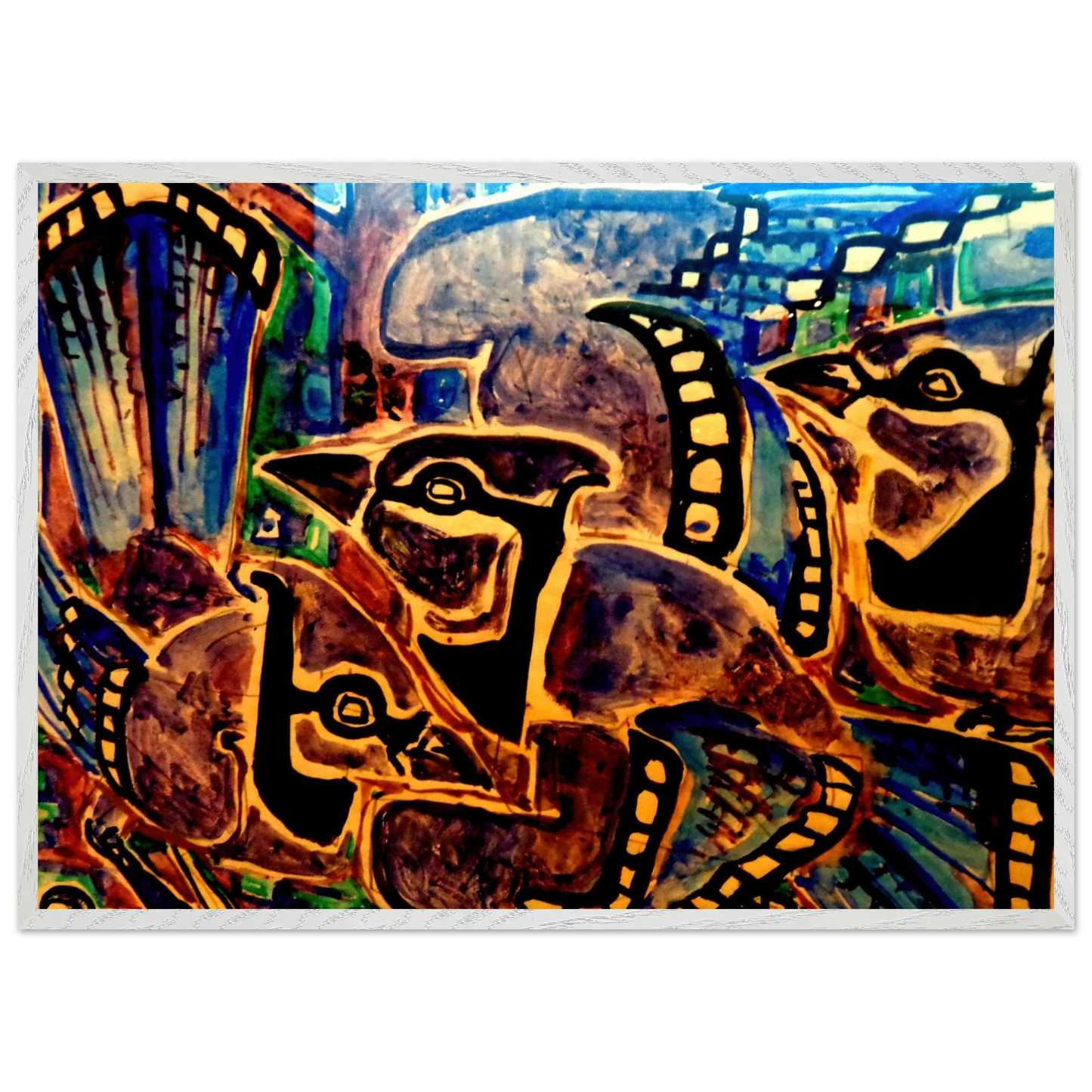 Walter Inglis Anderson - Walter Anderson Wall art - 40x50 cm / 16x20 inches - Premium Wooden Framed Poster With Fine Art Paper-canvas - Black frame