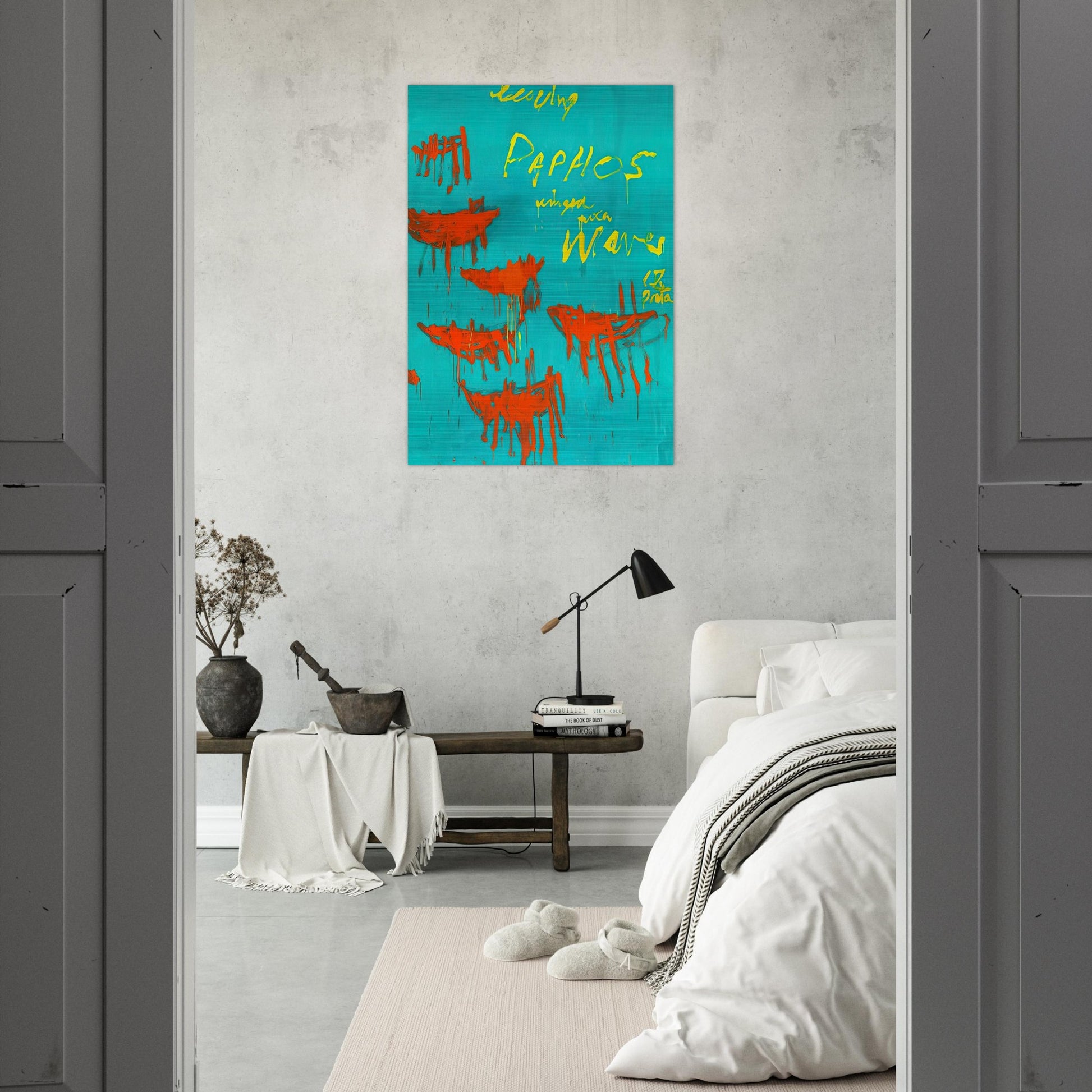 Leaving Paphos Ringed With Waves V - Cy Twombly Brushed Aluminum Print - 70x100 cm / 28x40 inches | Cy Twombly Aluminum Print | Cy Twombly Prints
