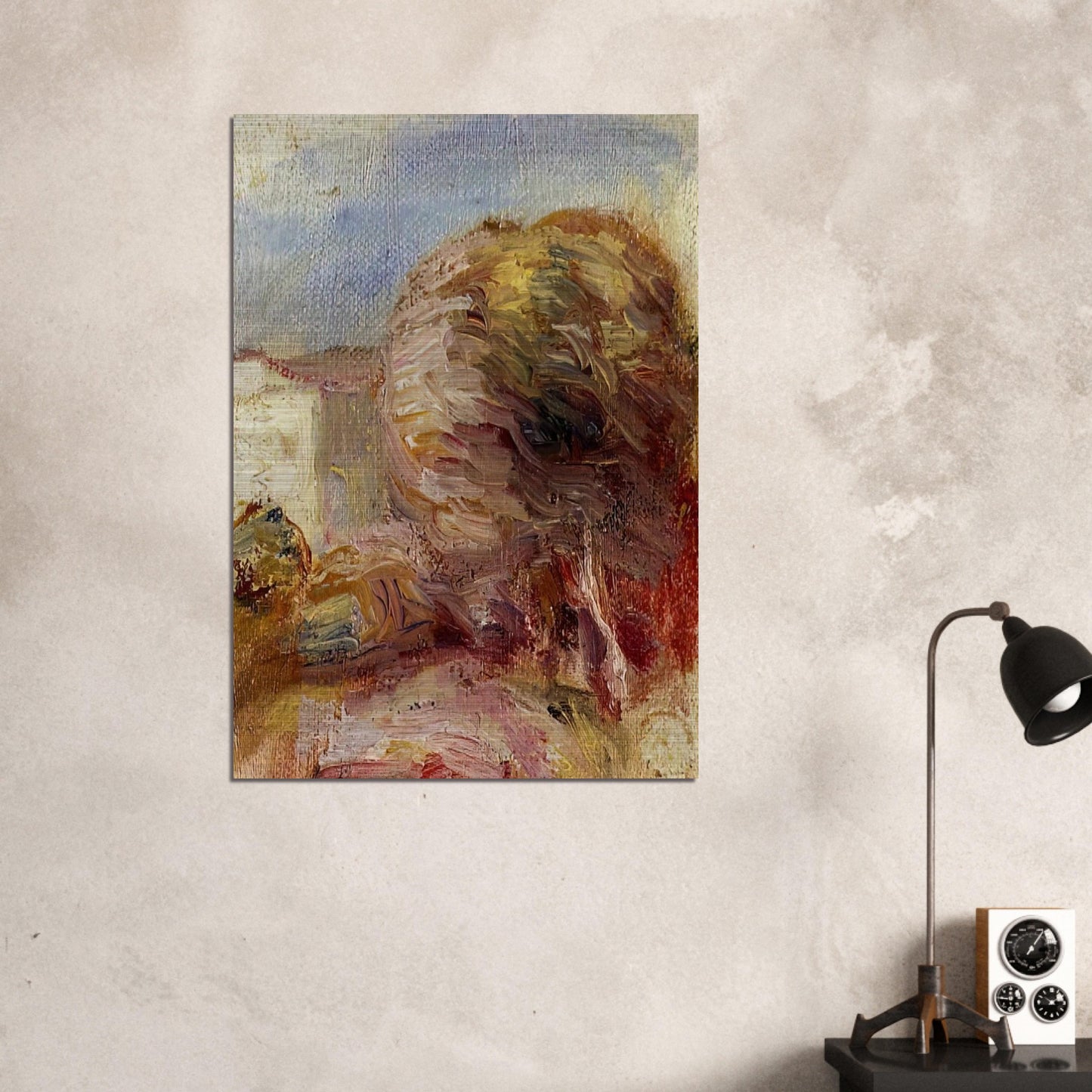 La Poste at Cagnes - Pierre-Auguste Renoir Brushed Aluminum Print - 70x100 cm / 28x40 inches | Pierre-Auguste Renoir Aluminum Print | Pierre-Auguste Renoir Prints