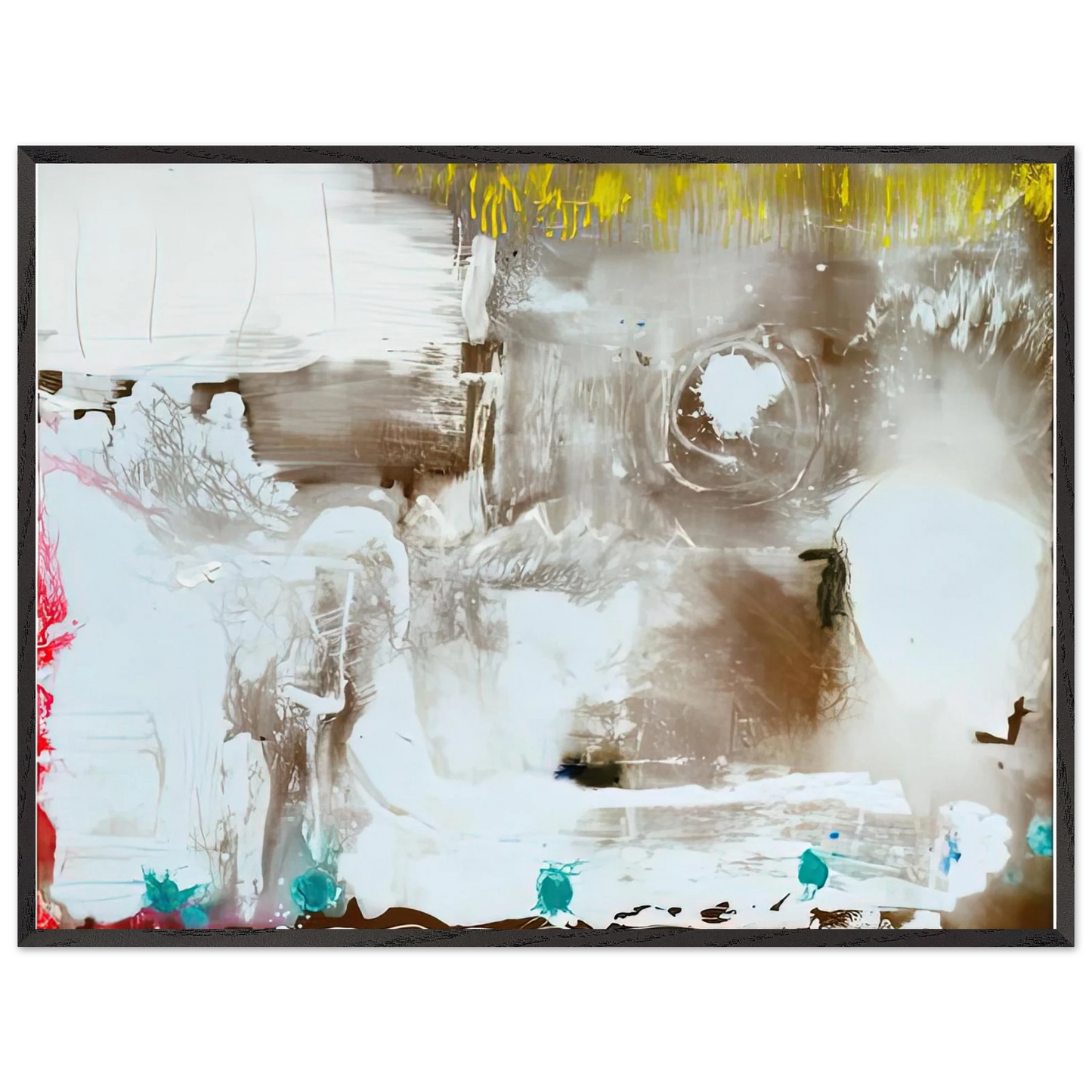 Helen Frankenthaler - Arctic Thaw, 1990- Wall Art - 60x80 cm / 24x32 inches - Fine Art Poster-canvas - -