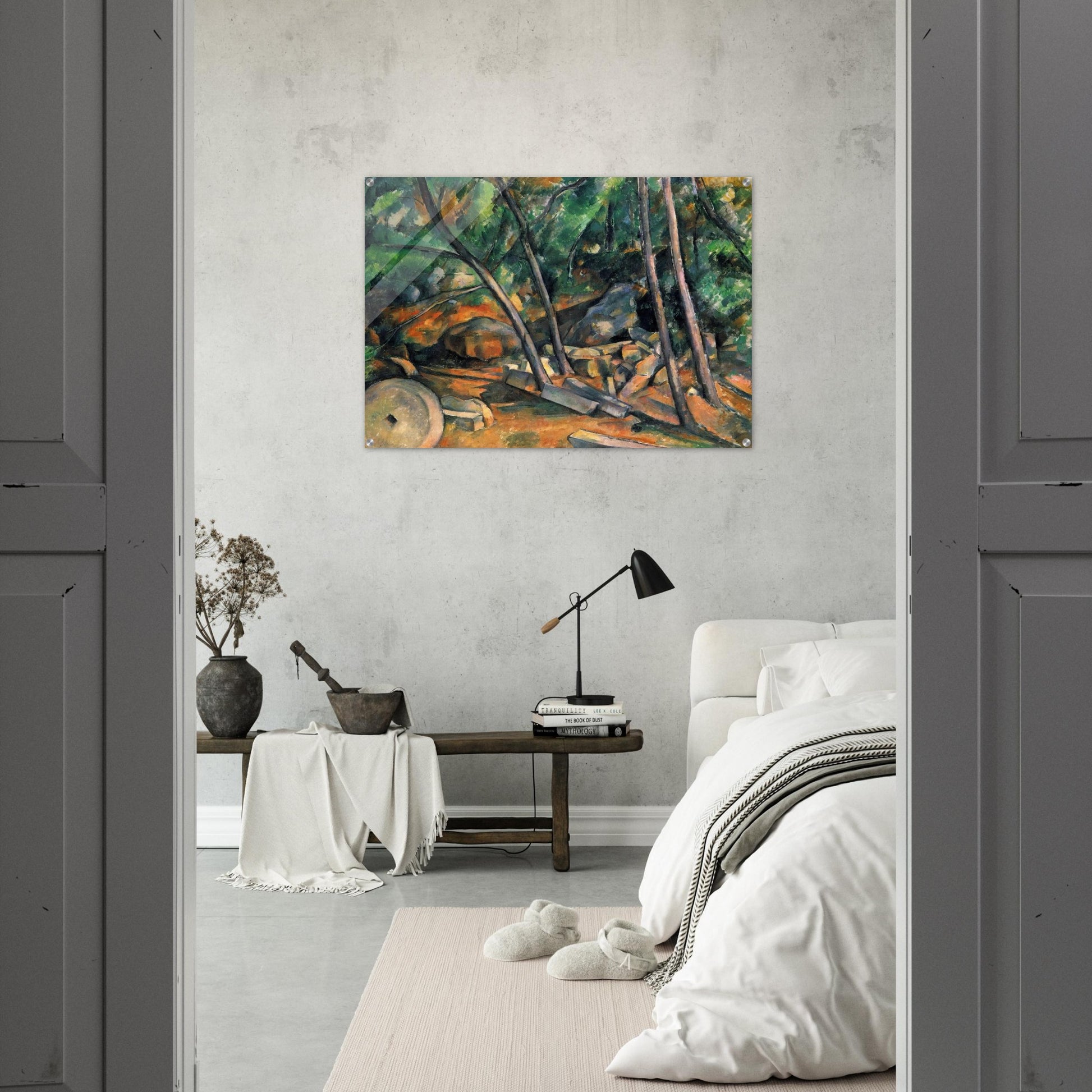 Woods with Millstone - Paul Cézanne Acrylic Print - 70x100 cm / 28x40″ inches