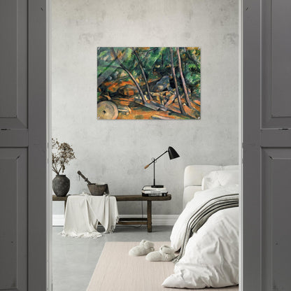Woods with Millstone - Paul Cézanne Acrylic Print - 70x100 cm / 28x40″ inches