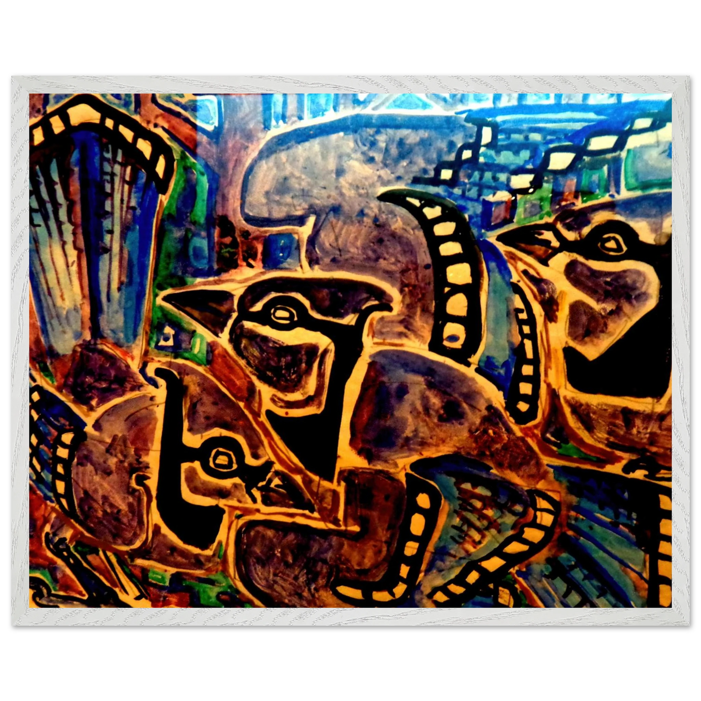 Walter Inglis Anderson - Walter Anderson Wall art - 60x80 cm / 24x32 inches - Premium Wooden Framed Poster With Fine Art Paper-canvas - Wood frame