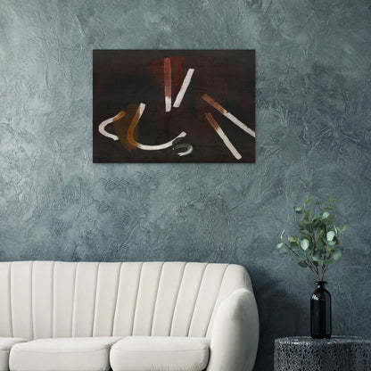 Composition Brun - 1933 - John Ferren Brushed Aluminum Print - 70x100 cm / 28x40 inches | John Ferren Aluminum Print | John Ferren Prints