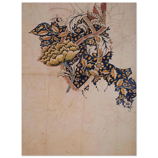 William Morris - DESIGN FOR WINDRUSH PRINTED TEXTILE 1883 Fine Art Poster