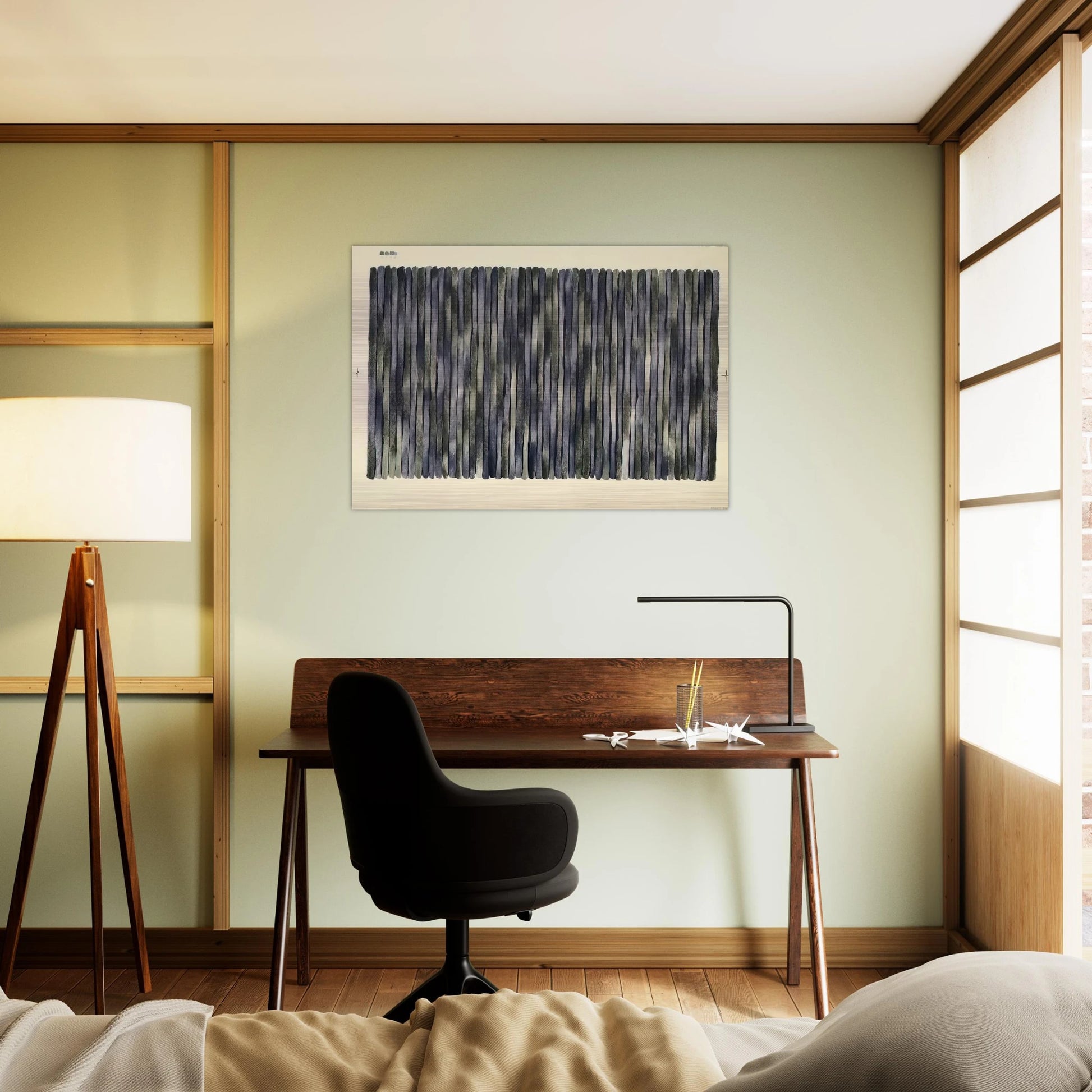 Adam's Rib - 1980 - Gene Davis Brushed Aluminum Print - 70x100 cm / 28x40 inches | Gene Davis Aluminum Print | Gene Davis Prints