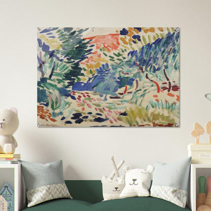 LANDSCAPE AT COLLIOURE 1905 - Henri Matisse Acrylic Print - 70x100 cm / 28x40″ inches | Henri Matisse Wall Art | Henri Matisse Prints