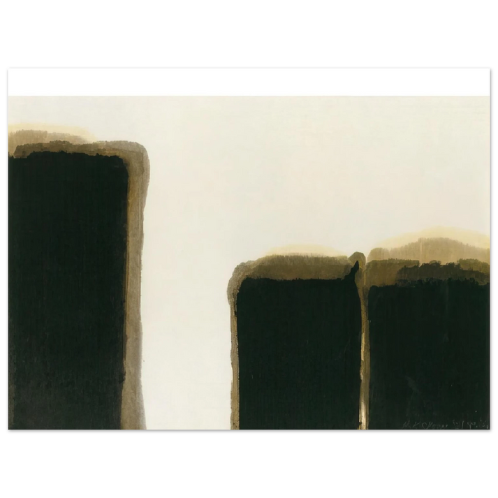 Yun Hyong-keun - Burnt Umber  Ultramarine I - 1981  75x100 cm / 30x40inches Fine Art Poster