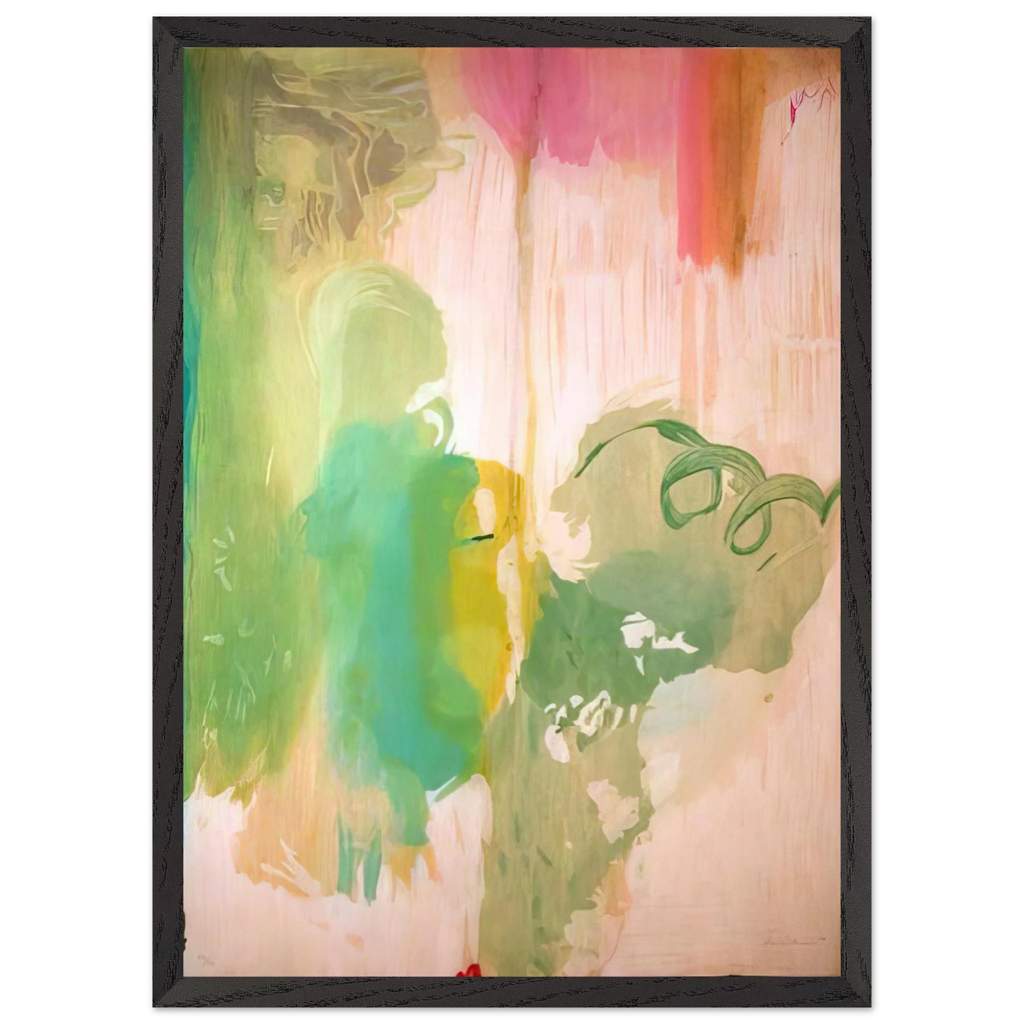 Helen Frankenthaler - Snow Pines - 2004 Wall art - 30x40 cm / 12x16 inches - Premium Wooden Framed Poster With Fine Art Paper-canvas - Wood frame