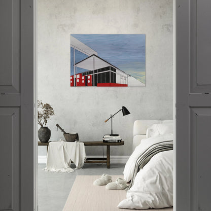 STANDARD STUDY 3 1963 - Edward Ruscha Brushed Aluminum Print - 70x100 cm / 28x40 inches | Edward Ruscha Aluminum Print | Edward Ruscha Prints