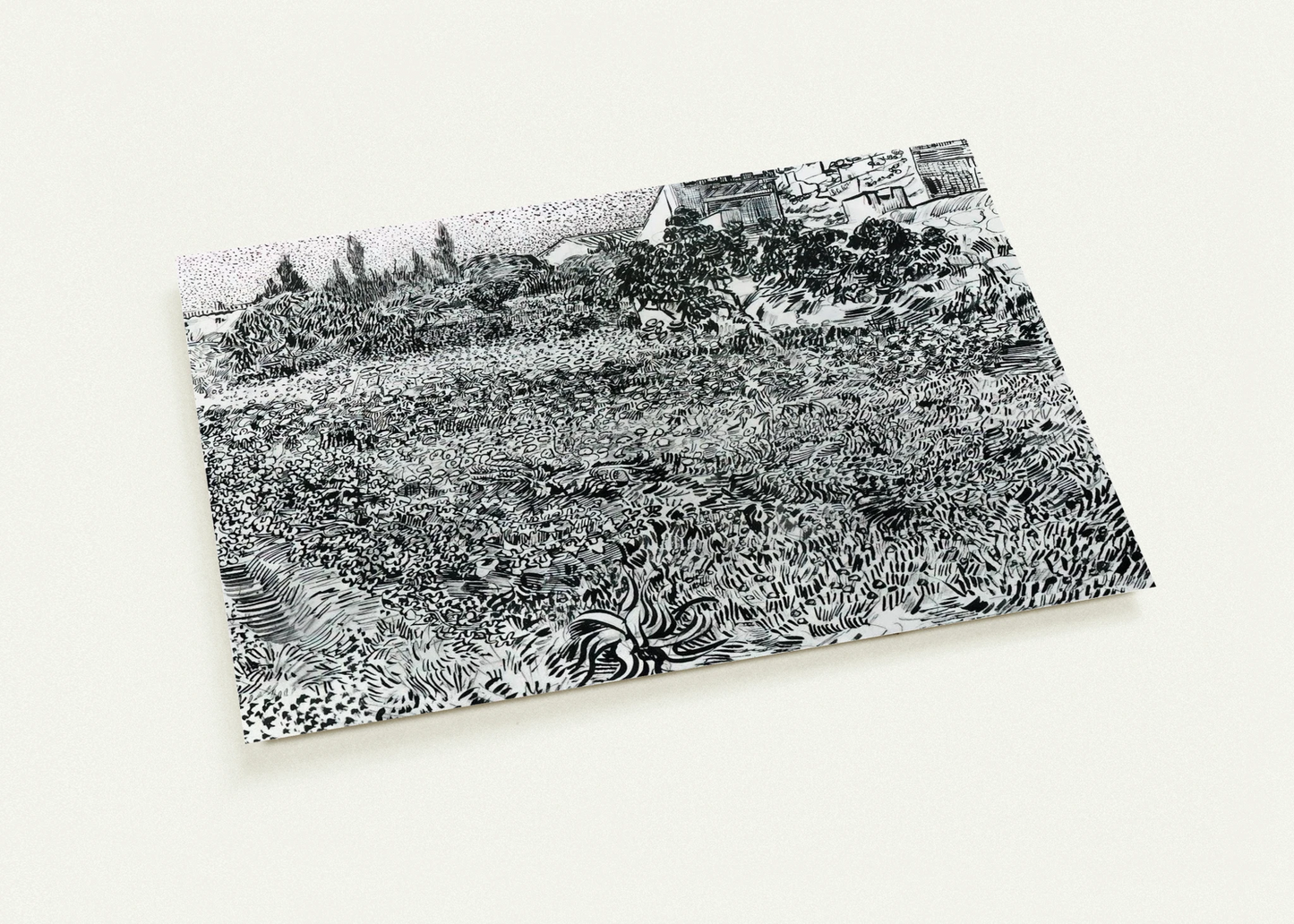Garden with Flowers By Vincent van Gogh Pack of 10 Post Cards | Vincent van Gogh Post Cards | A6 (10.5 x 14.8 cm) - 4.1 x 5.8 inches