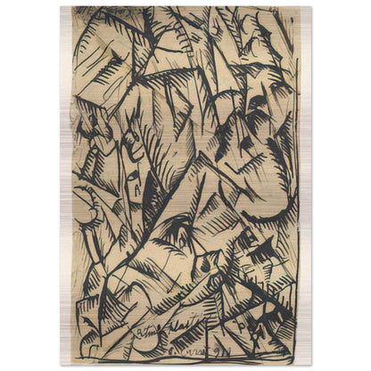 RITMI PLASTICI 1911 - Carlo Carra Brushed Aluminum Print - 70x100 cm / 28x40 inches | Carlo Carra Aluminum Print | Carlo Carra Prints