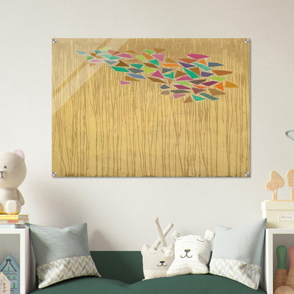 Colors on Tan - 1975 - Robert Goodnough Acrylic Print - 70x100 cm / 28x40″ inches