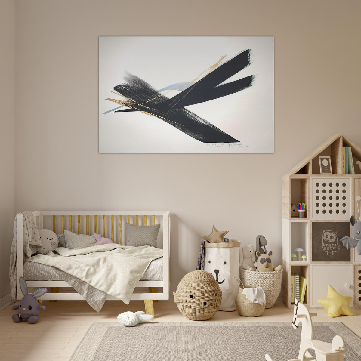 Arrived Wind - 2001 - Toko Shinoda Art Prints - 100x150 cm / 40x60″ inches | Toko Shinoda Poster | Toko Shinoda Prints