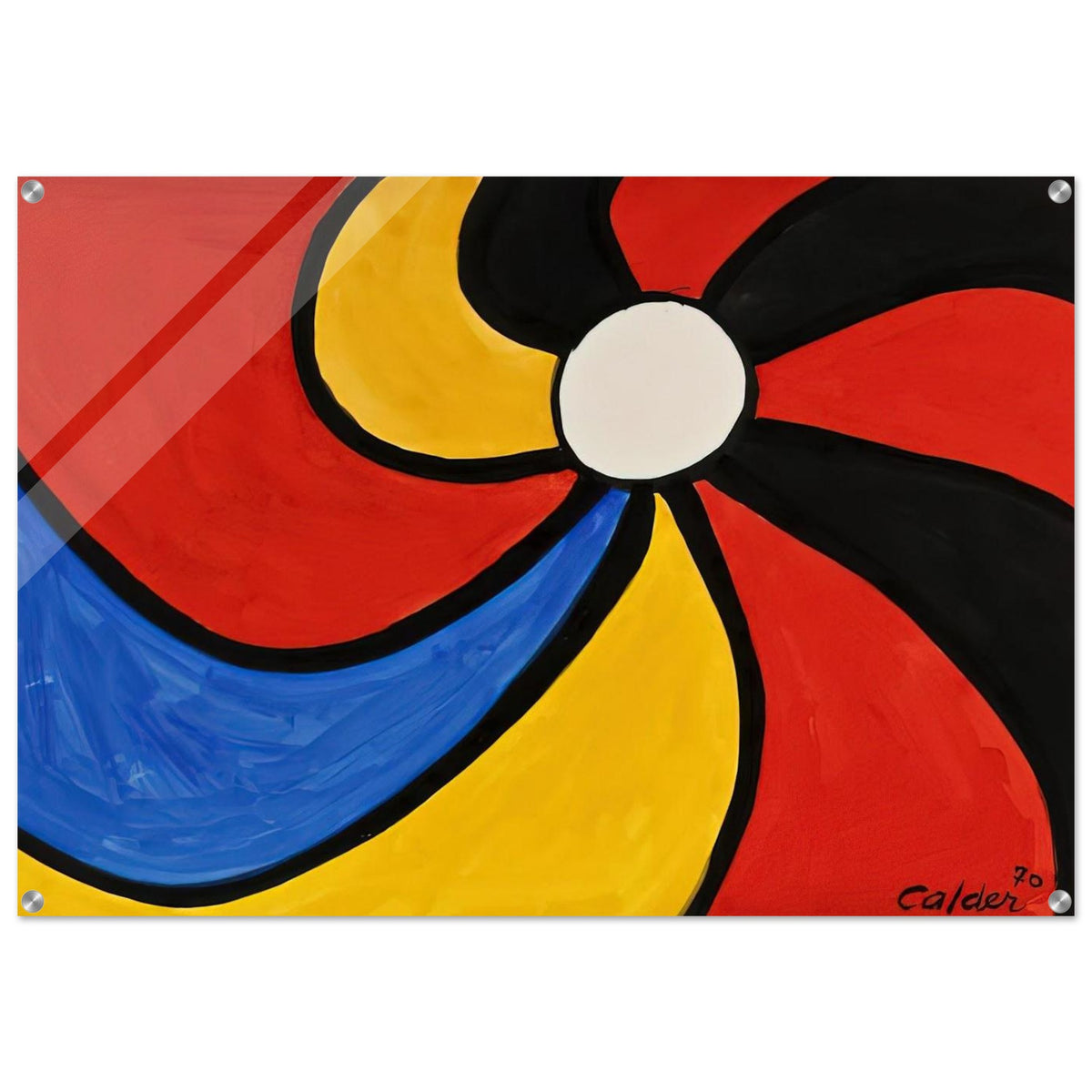 THE BIG WHEEL 1970 - Alexander Calder Acrylic Print - 70x100 cm / 28x40″ inches