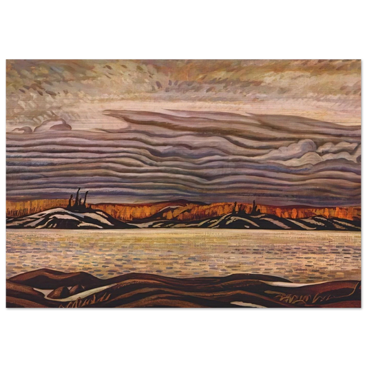 Algoma in November - 1935 - A.Y. Jackson Brushed Aluminum Print - 70x100 cm / 28x40 inches | A.Y. Jackson Aluminum Print | A.Y. Jackson Prints
