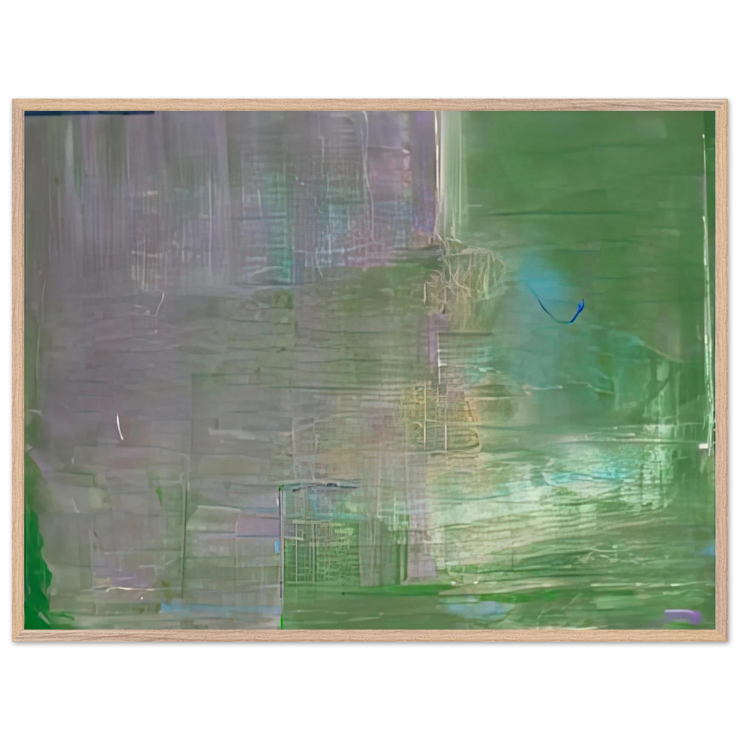Helen Frankenthaler - Claude's Message, 1976- Wall Art - 21x29.7 cm / 8x12" - Premium Wooden Framed Poster With Fine Art Paper-canvas - White frame