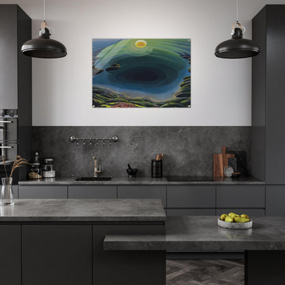 Aurora sul Golfo - 1935 - Gerardo Dottori Acrylic Print - 70x100 cm / 28x40″ inches