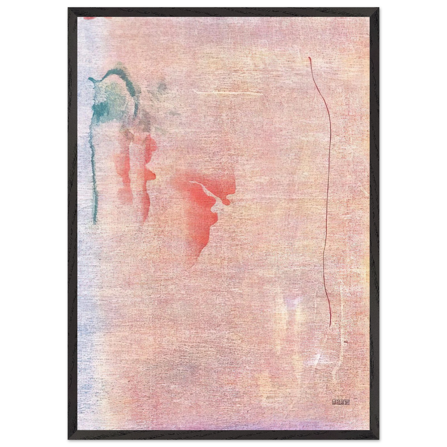 Helen Frankenthaler - Cedar Hill - 1983 Wall art - 70x100 cm / 28x40 inches - Premium Wooden Framed Poster With Fine Art Paper-canvas - White frame